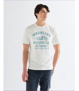 T-shirt Wrangler AMERICANA TEE 112377951 Worn White