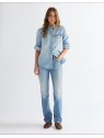 Jeansy Wrangler Straight 112378174 American Blue