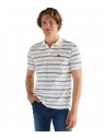 Koszulka Wrangler STRIPE POLO SHIRT 112378958 Worn White