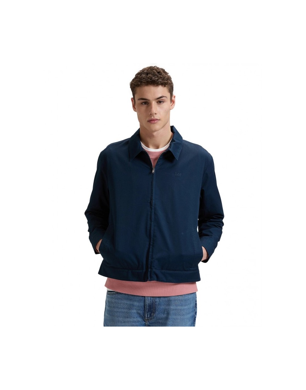 Kurtka Lee HARRINGTON SIGNATURE JACKET 112376445 Rivet Navy