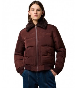Kurtka Wrangler WESTERN PUFFER 112371084 Mahogany