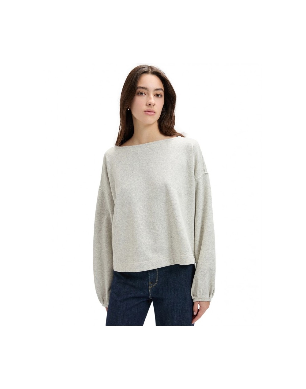 Bluza Lee DRAMATIC SLEEVE SWS 112379421 Grey Heather