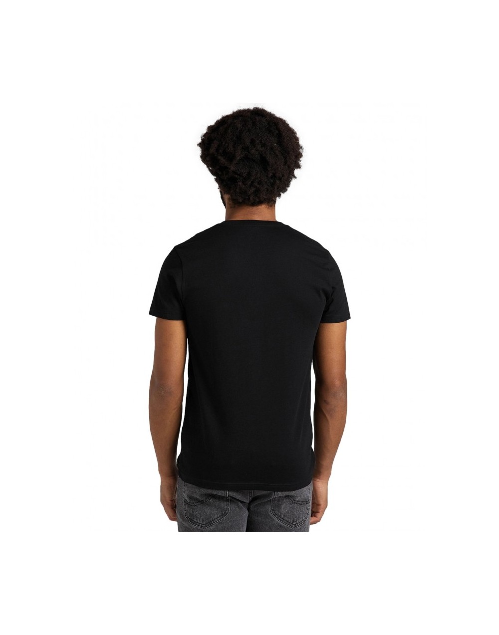 T-shirt Lee TWIN PACK V NECK TEE 112145317 L62ECMKW Black/White