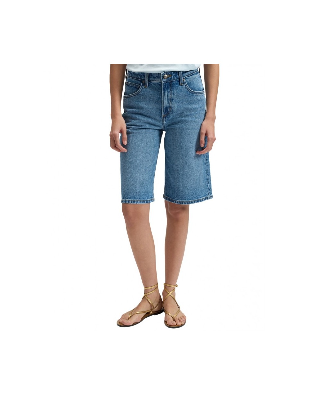 Szorty Lee Jort 112376720 Tinted Blue