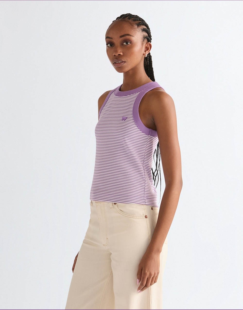 Koszulka Wrangler RINGER TANK 112378086 Bellflower