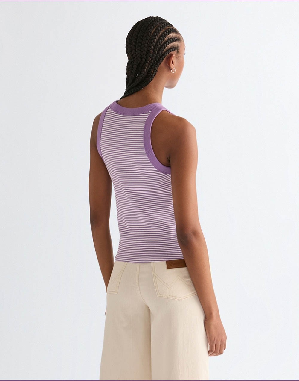 Koszulka Wrangler RINGER TANK 112378086 Bellflower