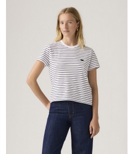 T-shirt Levi's® Tee Golf Course Stripe Bright White Anthracite Night Jersey 005j2 0006