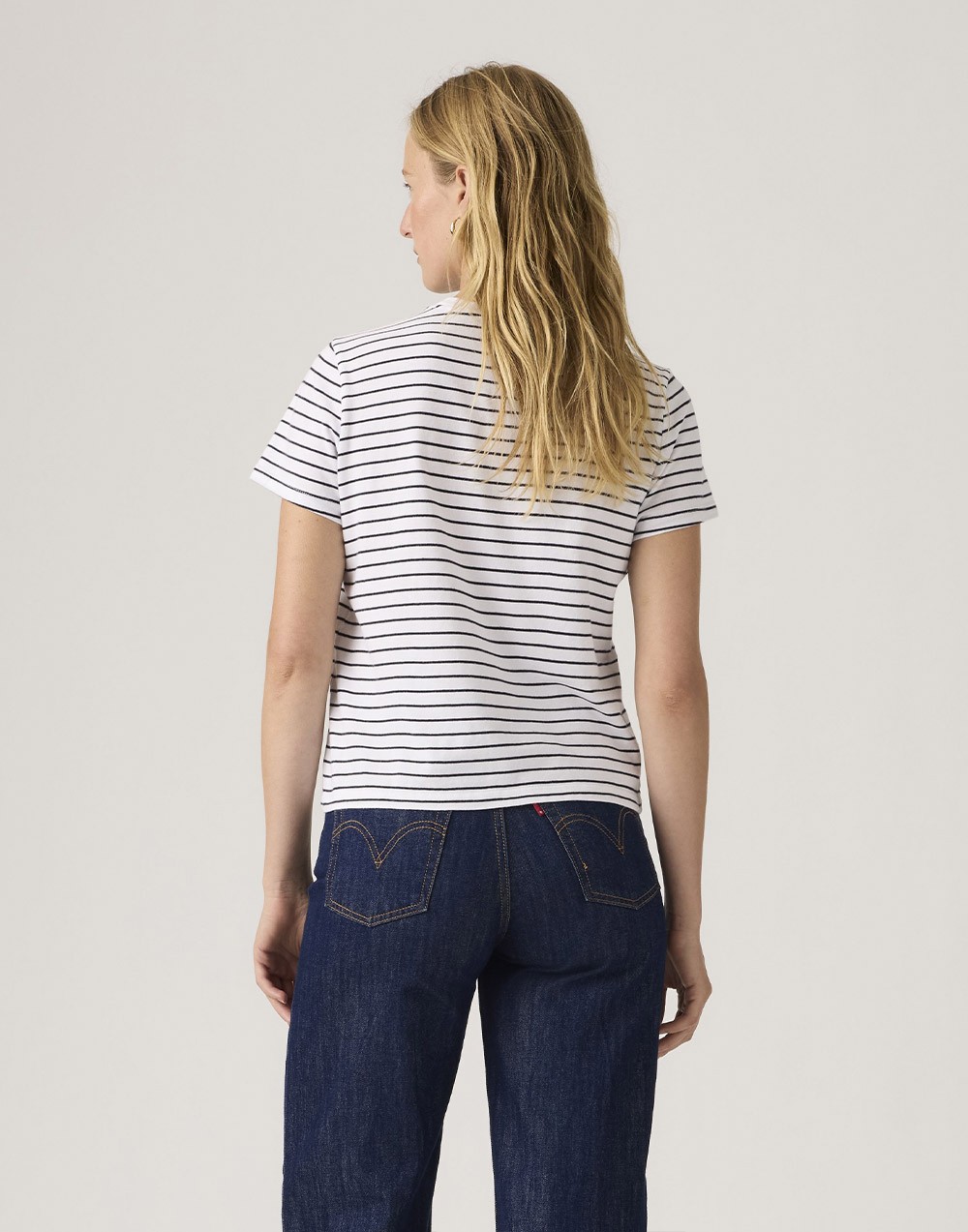 T-shirt Levi's® Tee Golf Course Stripe Bright White Anthracite Night Jersey 005j2 0006