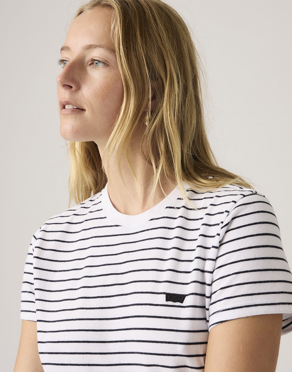 T-shirt Levi's® Tee Golf Course Stripe Bright White Anthracite Night Jersey 005j2 0006