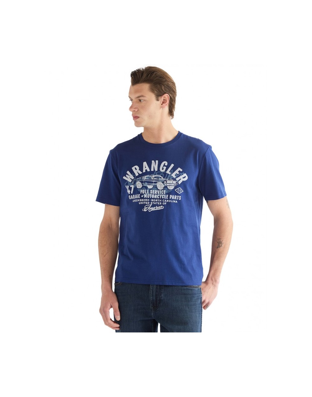 T-shirt Wrangler AMERICANA TEE 112387018 Blue Depths
