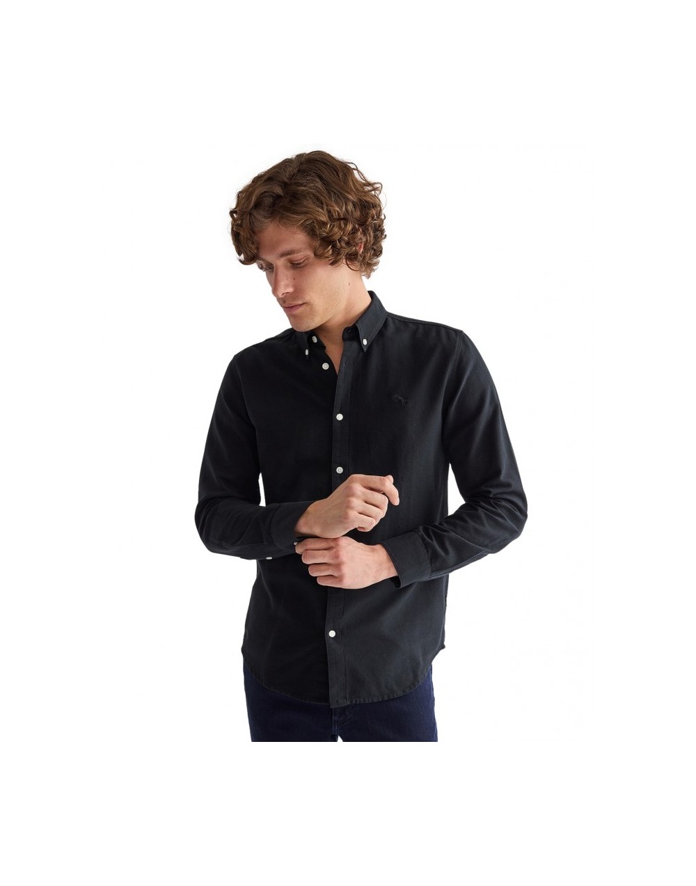 Koszula Wrangler OXFORD SHIRT 112378099 Black