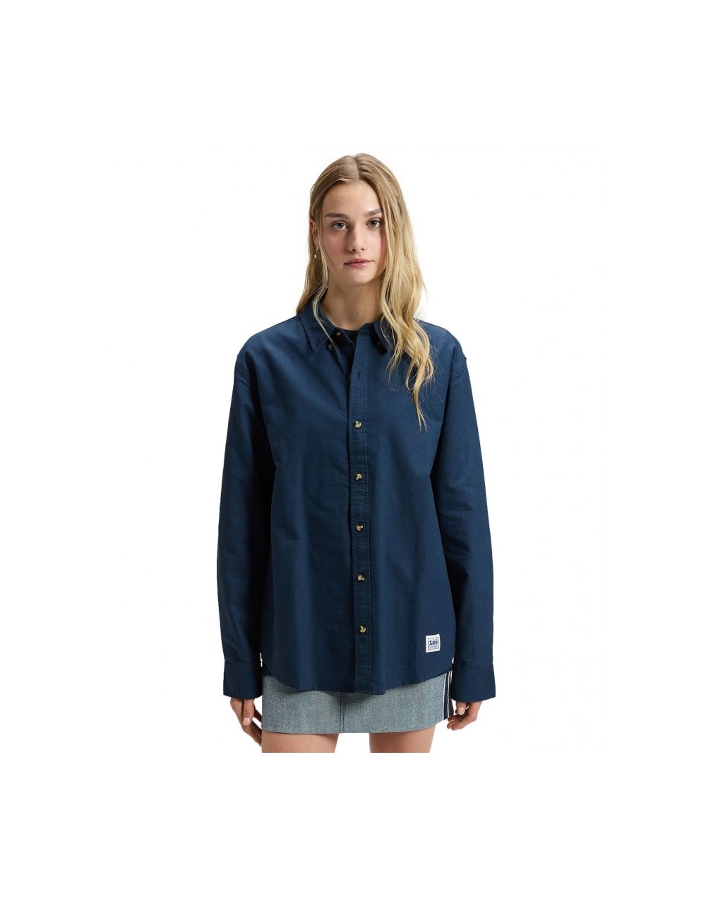 Koszula Lee WORKWEAR BUTTON DOWN 112386440 Insignia Blue