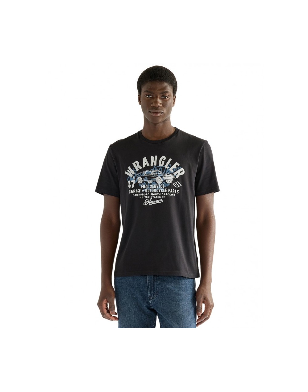 T-shirt Wrangler AMERICANA TEE 112387021 Black Beauty