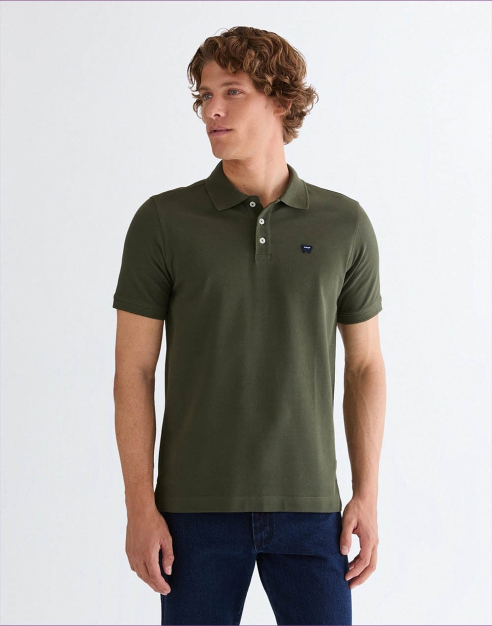 Koszulka Wrangler POLO SHIRT 112378000 Deep Depths