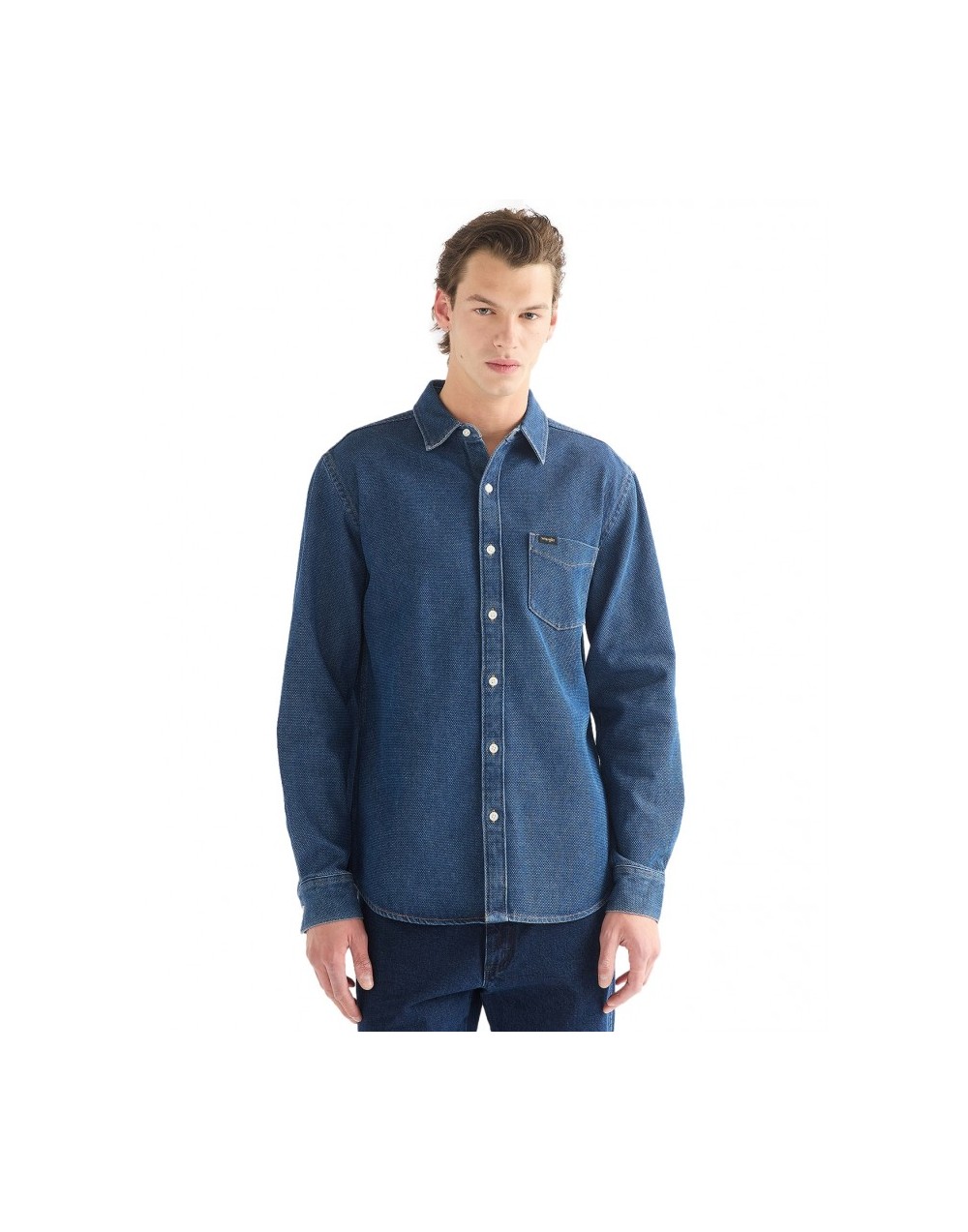 Koszula Wrangler 1 PKT SHIRT 112386941 Dark Wash