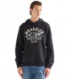 Bluza Wrangler AMERICANA HOODIE 112387046 Black Beauty