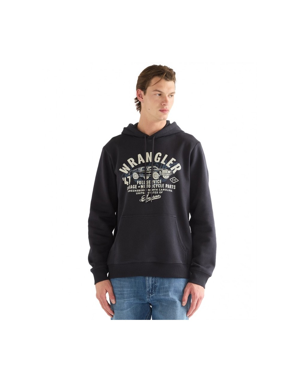 Bluza Wrangler AMERICANA HOODIE 112387046 Black Beauty