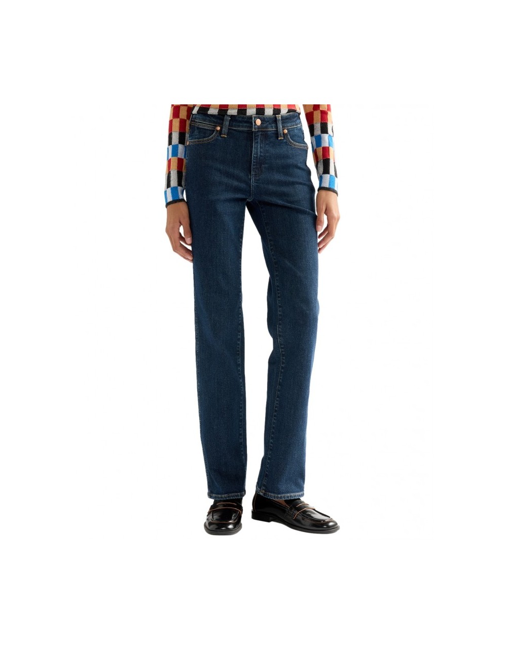 Jeansy Wrangler Straight 112388325 Indigo Eclipse