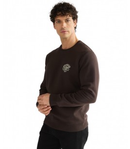 Bluza Wrangler SMALL GRAPHIC CREW 112387041 Chocolate Torte