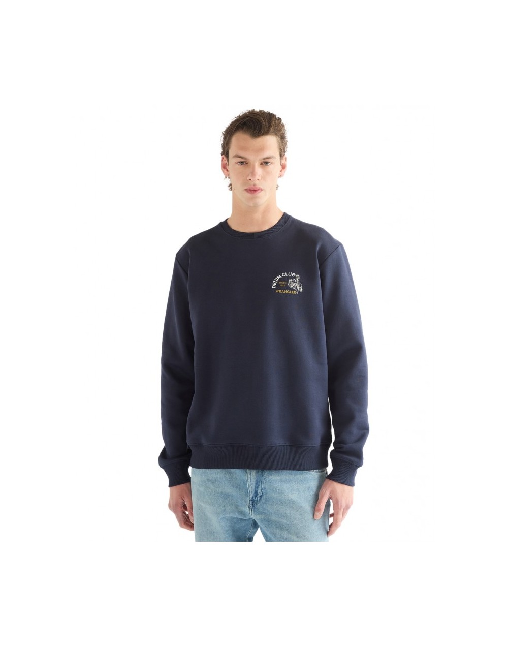 Bluza Wrangler SMALL GRAPHIC CREW 112387040 Dark Sapphire