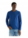 Koszulka Wrangler LS TEE 112386993 Blue Deepths