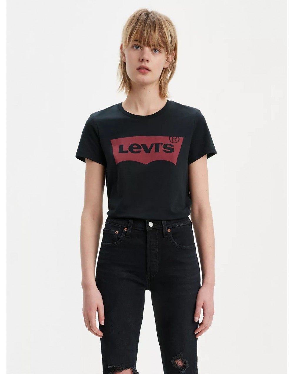 T-Shirt Levi's® The Perfect Tee Mineral Black 17369-0201