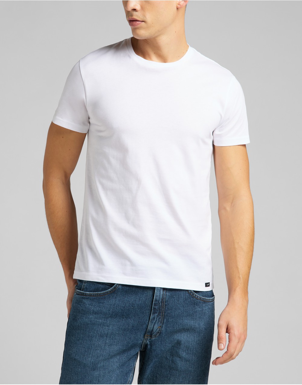 T-Shirt Lee Twin Pack Crew White  L680CM12