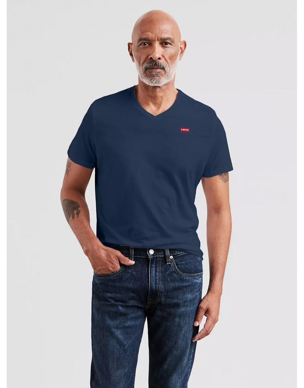 T-Shirt Levi's®  Orig Hm Vneck  Dress Blues  85641-0002