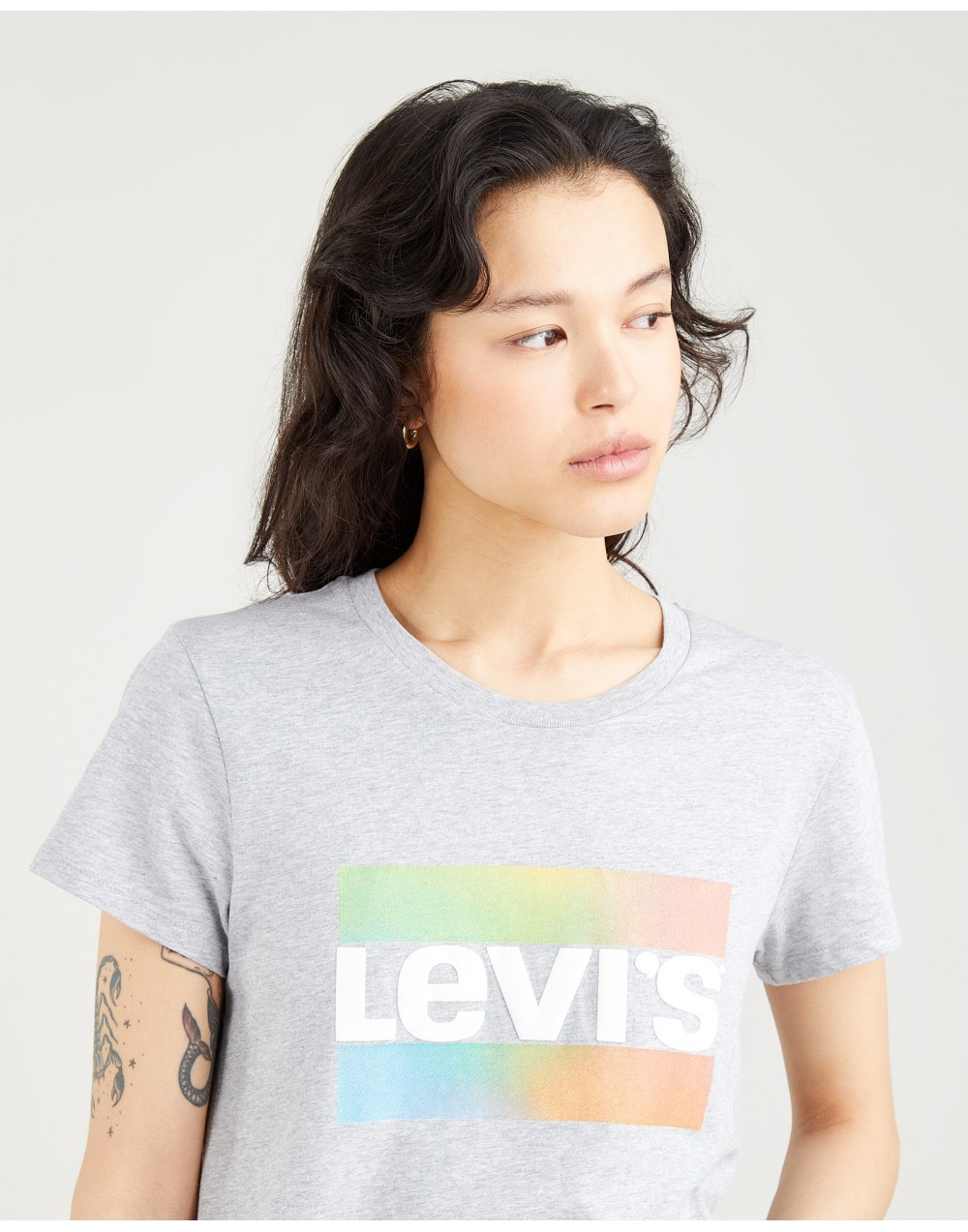 T-Shirt Levi's® The Perfect Tee - Sptwr Logo Gradient Starstruck Heather Grey 17369-1619