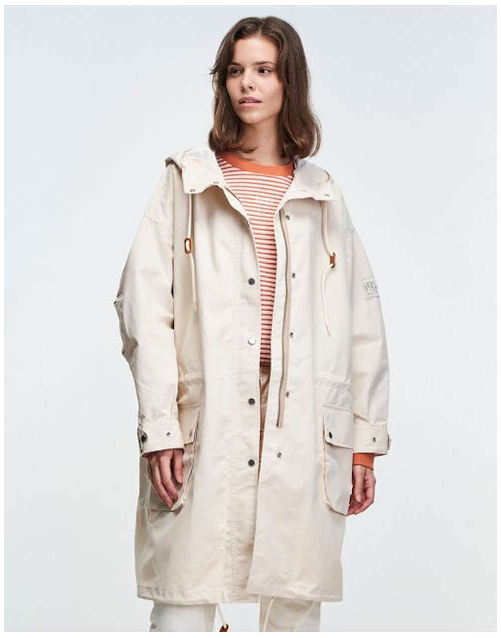 Kurtka Levi's® Rain Jacket - Whitecap Gray A3248 0001